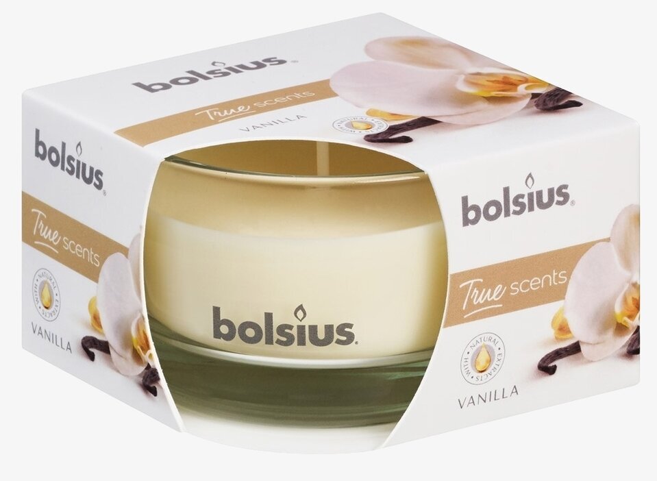 Bolsius Doftljus True Scents - Vanilj i glasbehållare