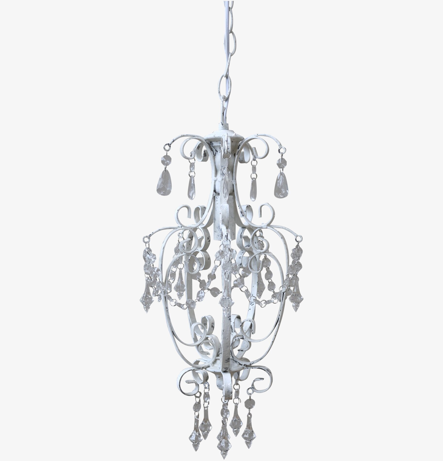 Taklampa Ljuskrona Antikvit från Chic Antique med prismor