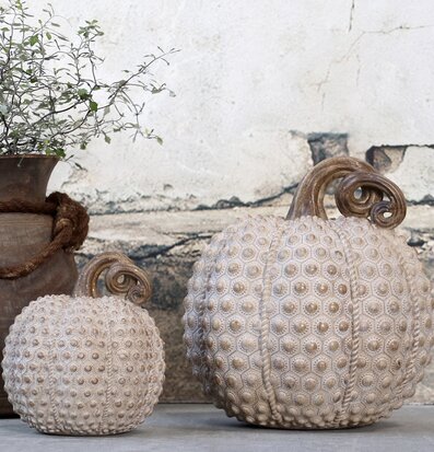 Pumpa Medium Antique Latte från Chic Antique i rustik miljö