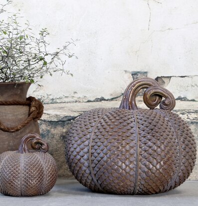 Pumpa Stor Antique Mocca från Chic Antique med rustik charm