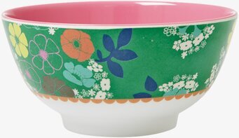 Skål Blommor & Blad från Rice med färgglatt blommönster