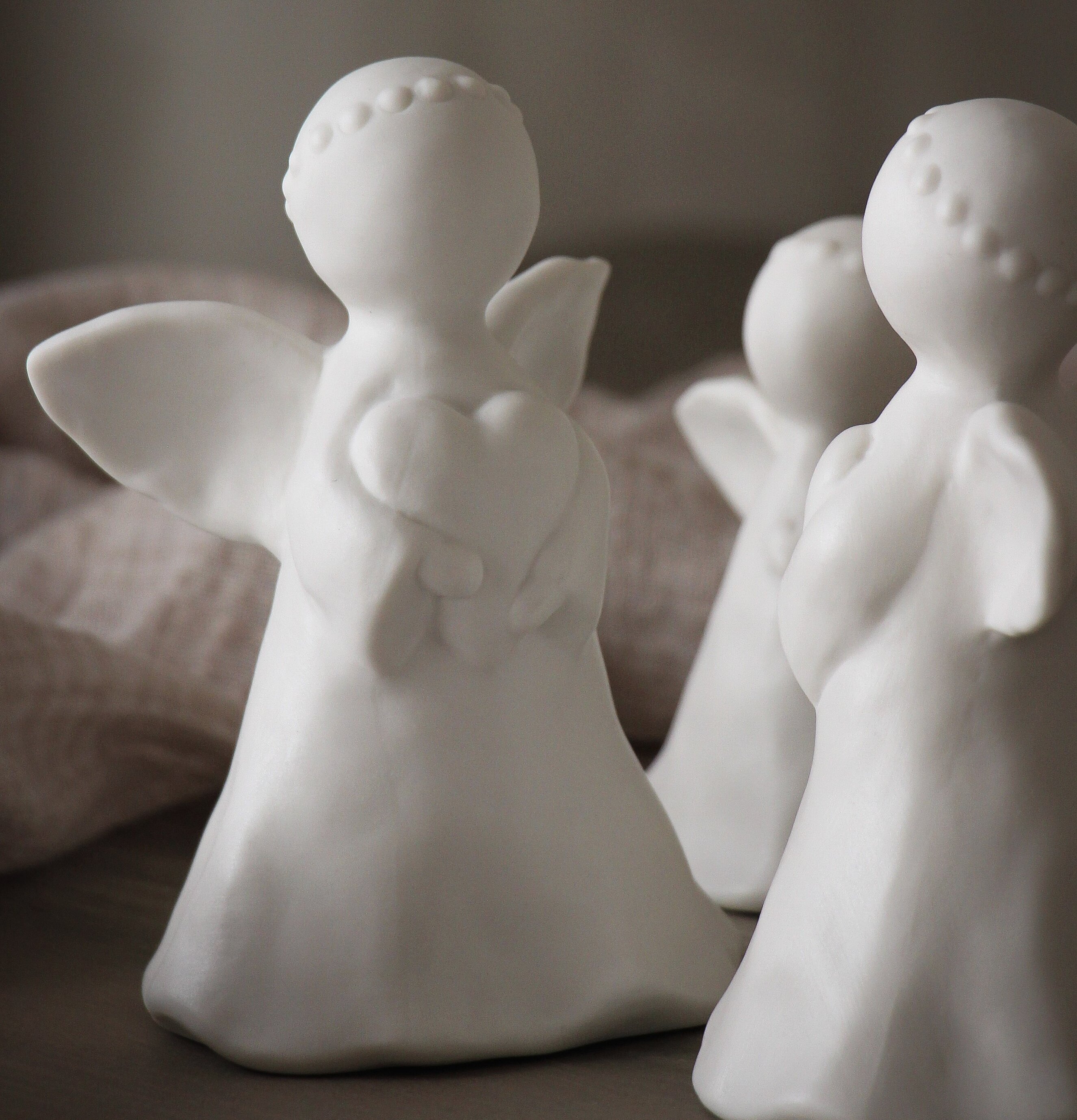 Guardian Angel Heart Stor från Majas Cottage med hjärta