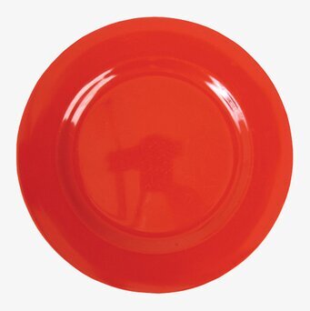 Assiett Melamin Röd från Rice, hållbar och färgstark tallrik