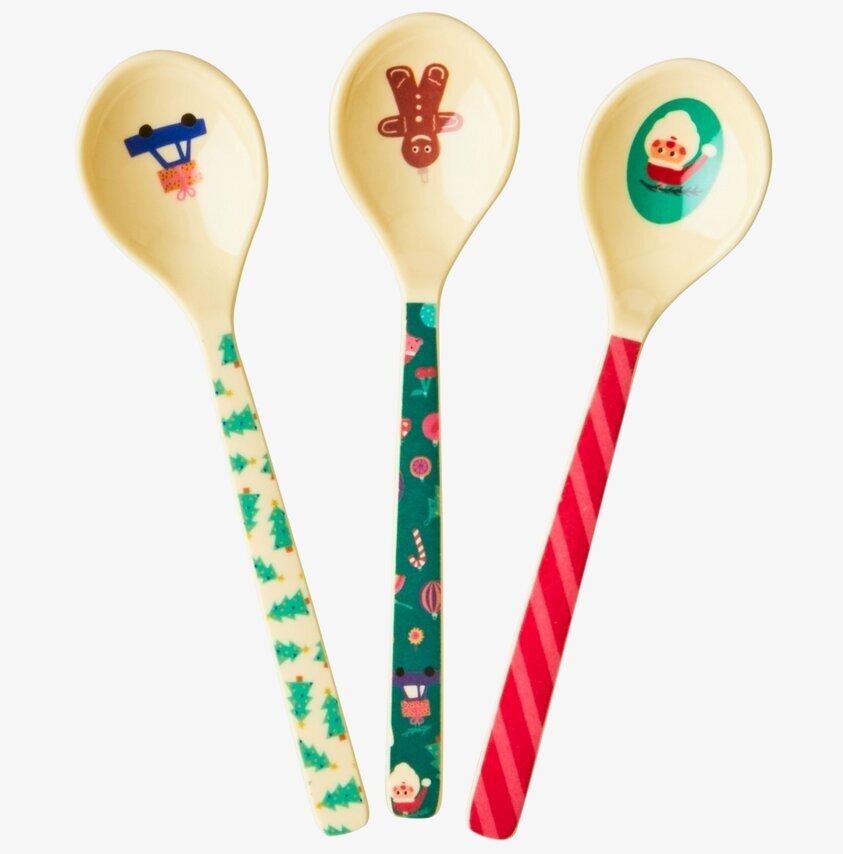 Korta Skedar Xmas Print från Rice med julmotiv och färger