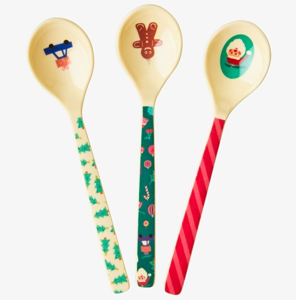 Korta Skedar Xmas Print från Rice med julmotiv och färger