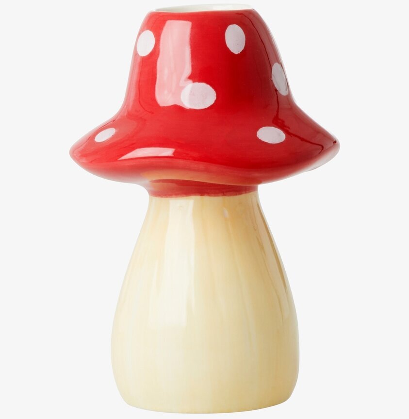 Ljusstake Mushroom Shape #2 från Rice i keramik, svampformad