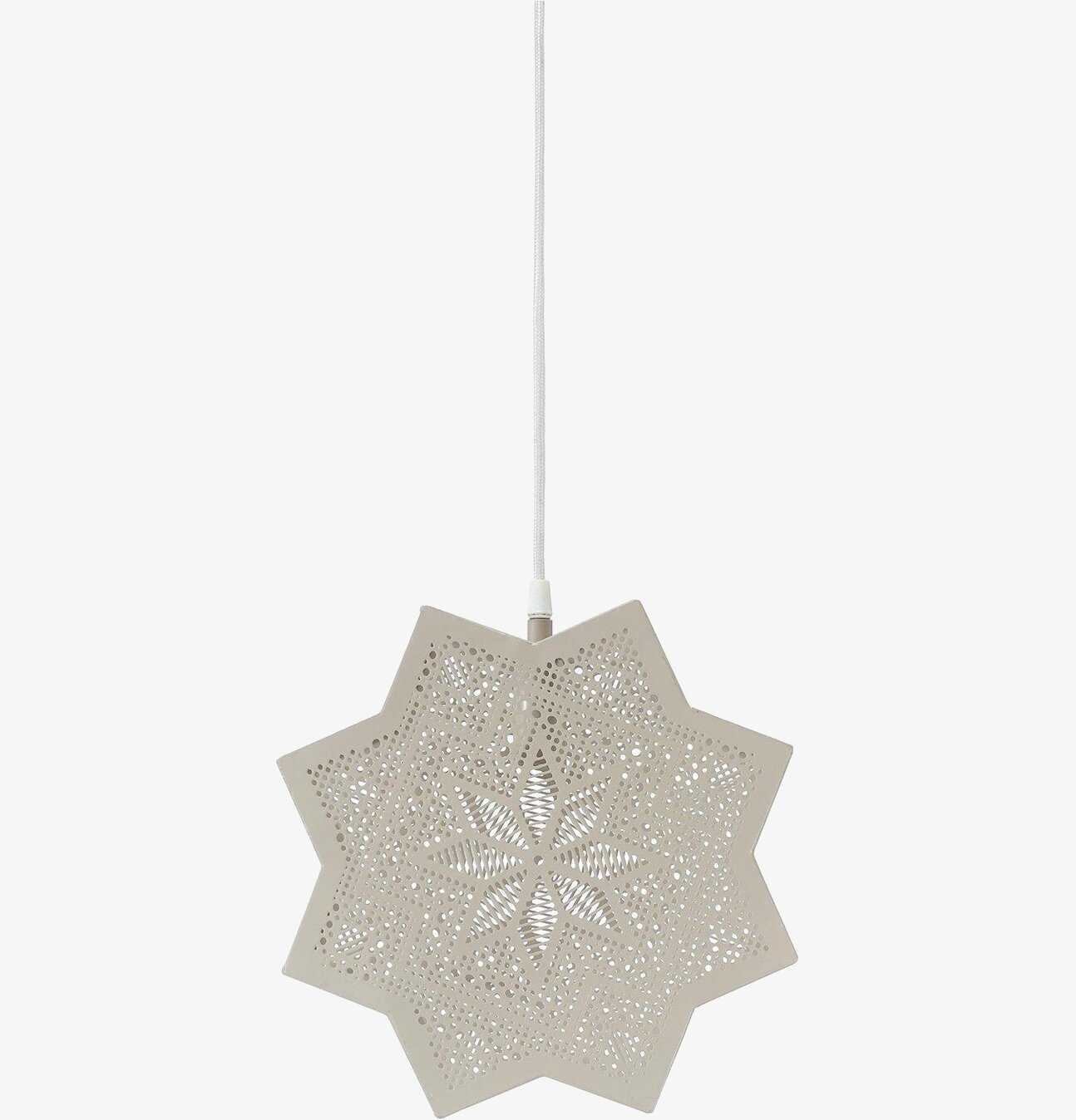 Julstjärna Elvira Star från PR Home i vit perforerad metall