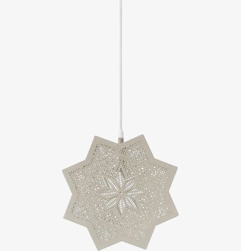 Julstjärna Elvira Star från PR Home i vit perforerad metall