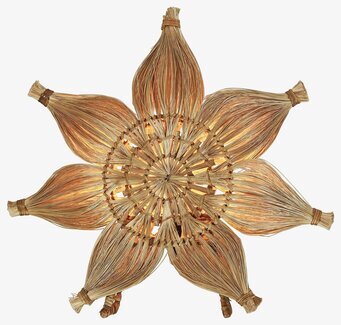 Bordstjärna Agnes 47cm från PR Home i naturmaterial