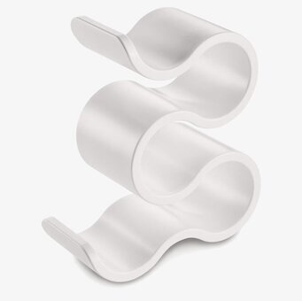 Vinställ Boa Vit från Koziol i vågformad, vit plastdesign
