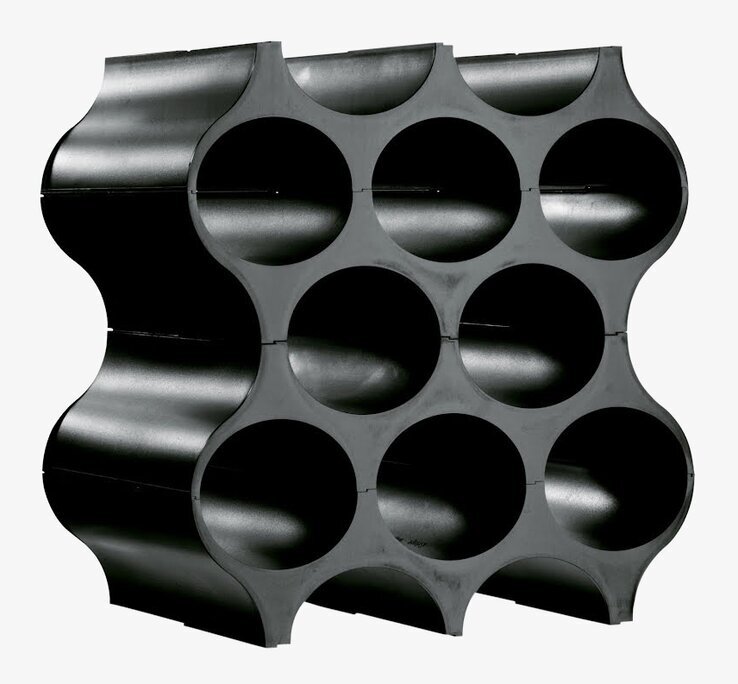 Set-up Vinställ Svart från Koziol för vinförvaring