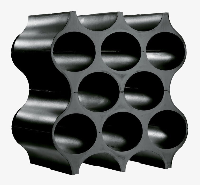 Set-up Vinställ Svart från Koziol för vinförvaring