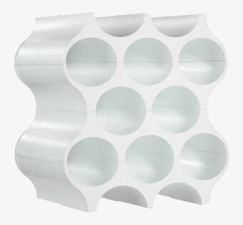 Set-up Vinställ Vit från Koziol med nio cirkulära öppningar