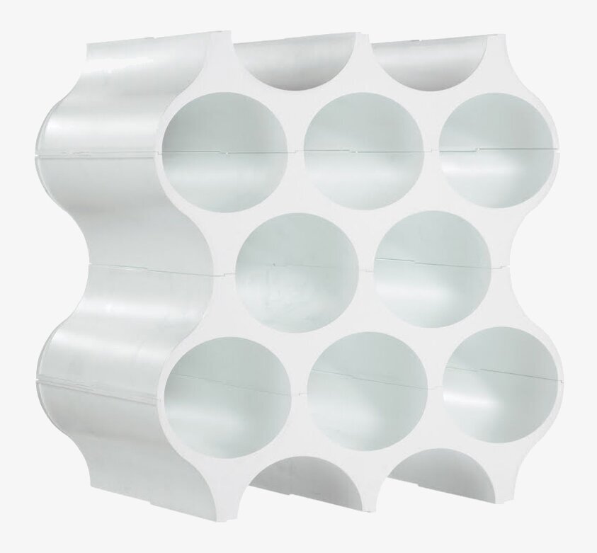 Set-up Vinställ Vit från Koziol med nio cirkulära öppningar