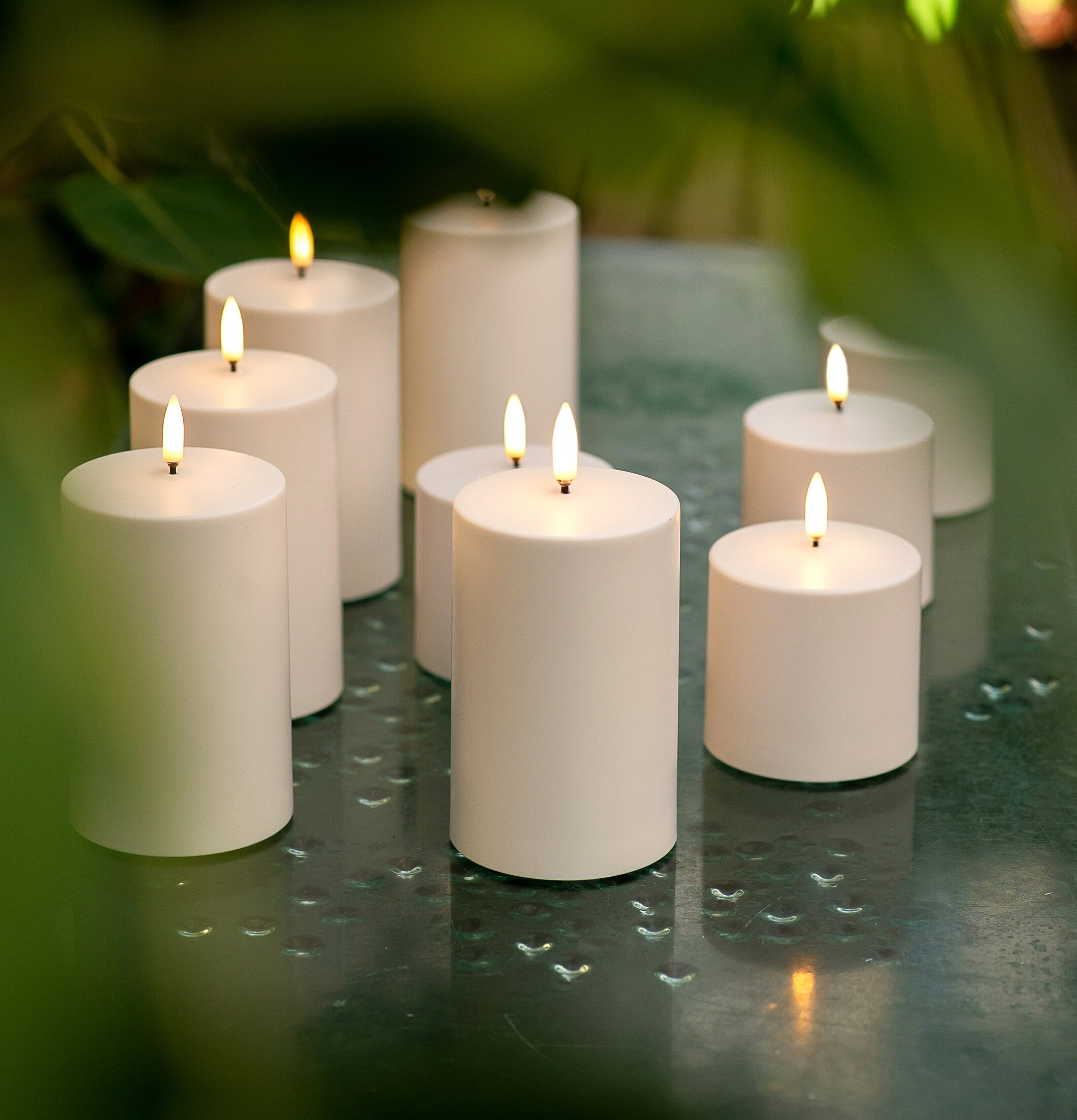 UYUNI Outdoor LED Blockljus 15.6Cm från Uyuni på metallbord