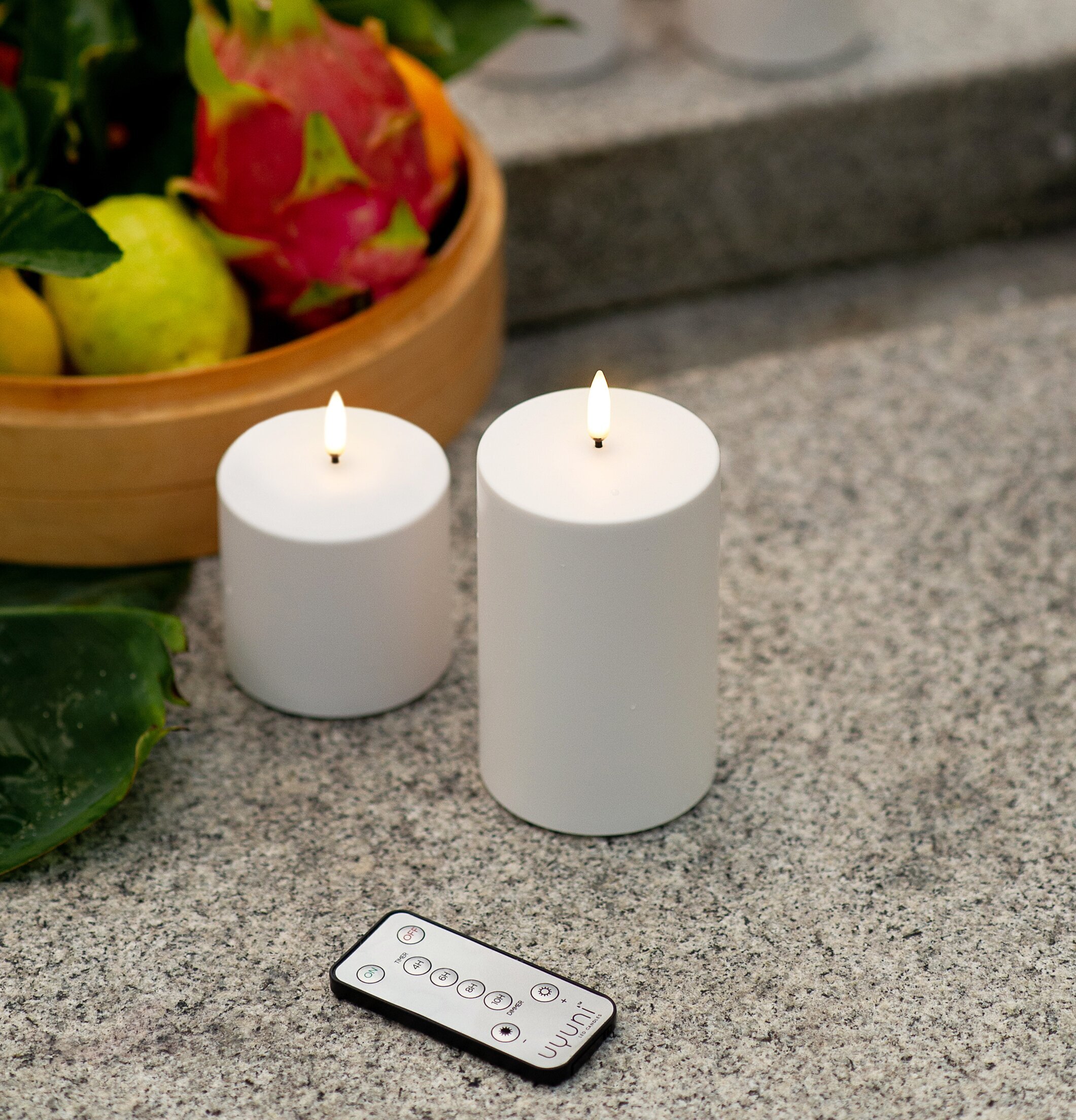 UYUNI Outdoor LED Blockljus 15.6Cm från Uyuni på stenbord