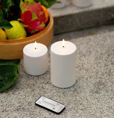 UYUNI Outdoor LED Blockljus 15.6Cm från Uyuni på stenbord