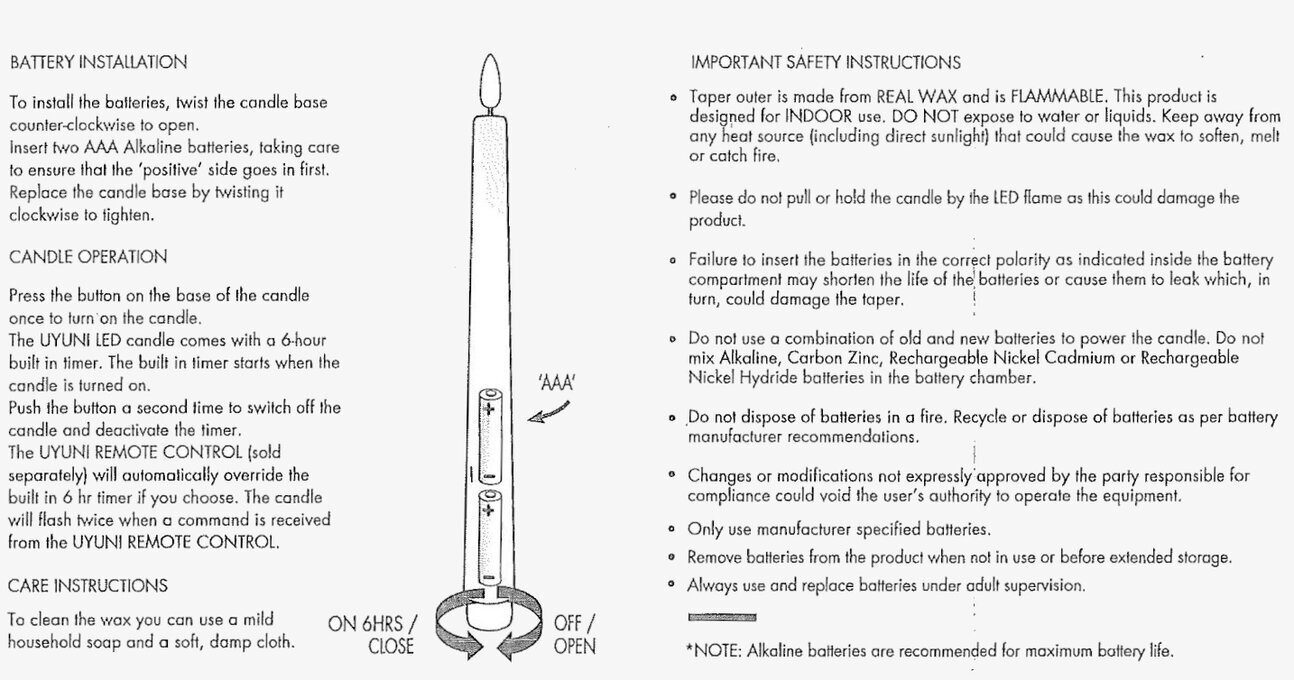 UYUNI LED Kronljus Vit 2-Pack Ø 2,3 x 37,8 CM från Uyuni