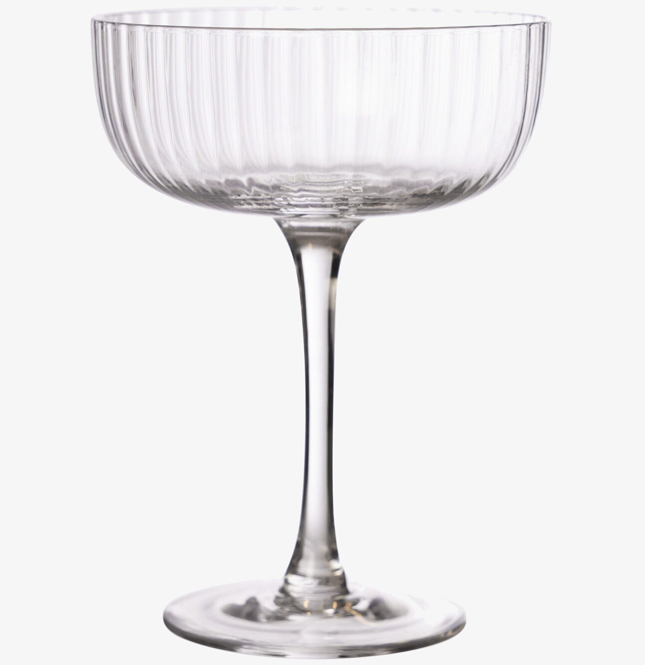 Dricksglas På Fot 2-Pack - Ernst, stilrena glas med räfflor