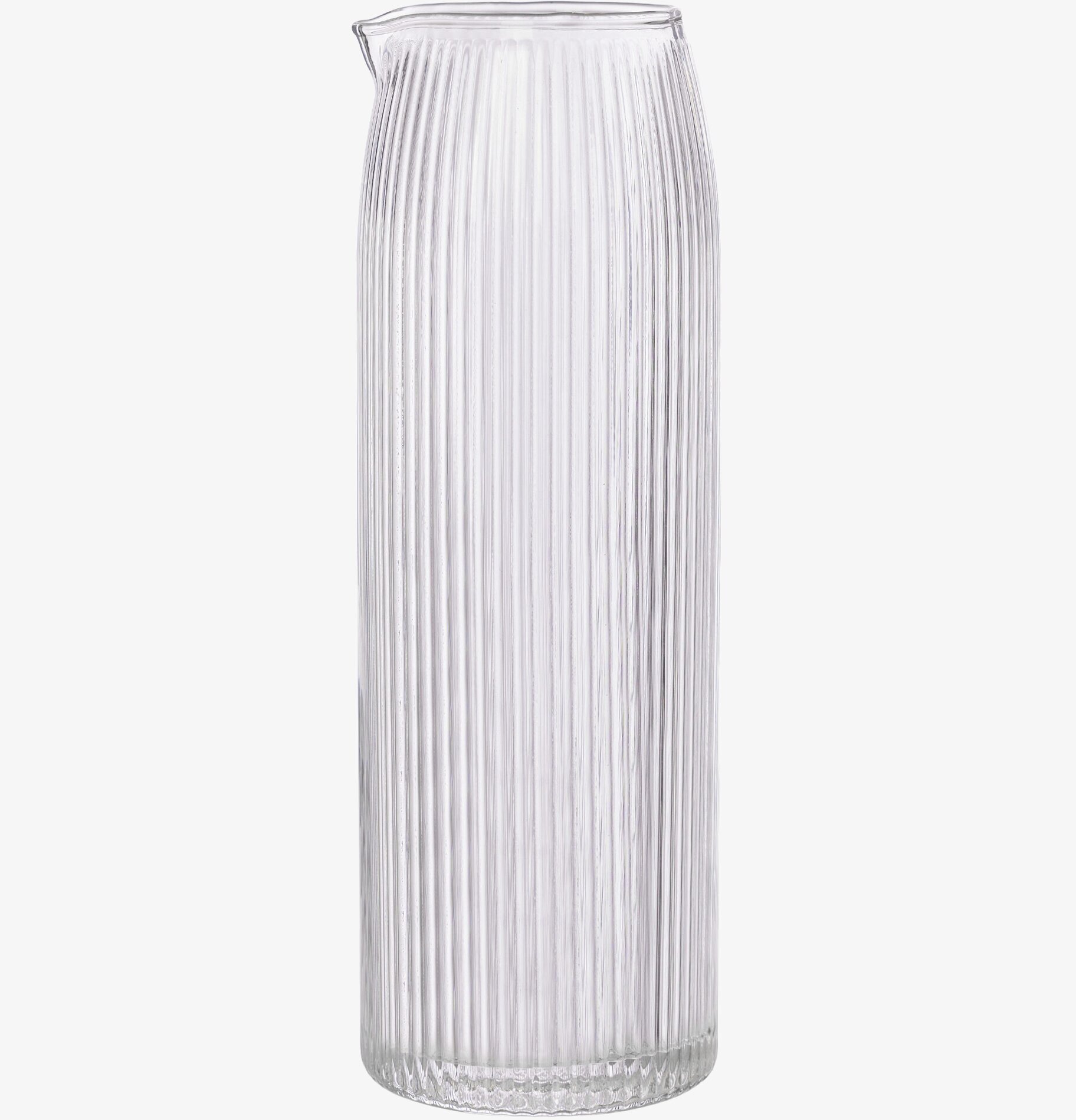 Karaff - Ernst från Ernst i klart glas med vertikala ränder