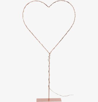 Hjärta Koppar LED från Markslöjd, dekorativ ljusinstallation