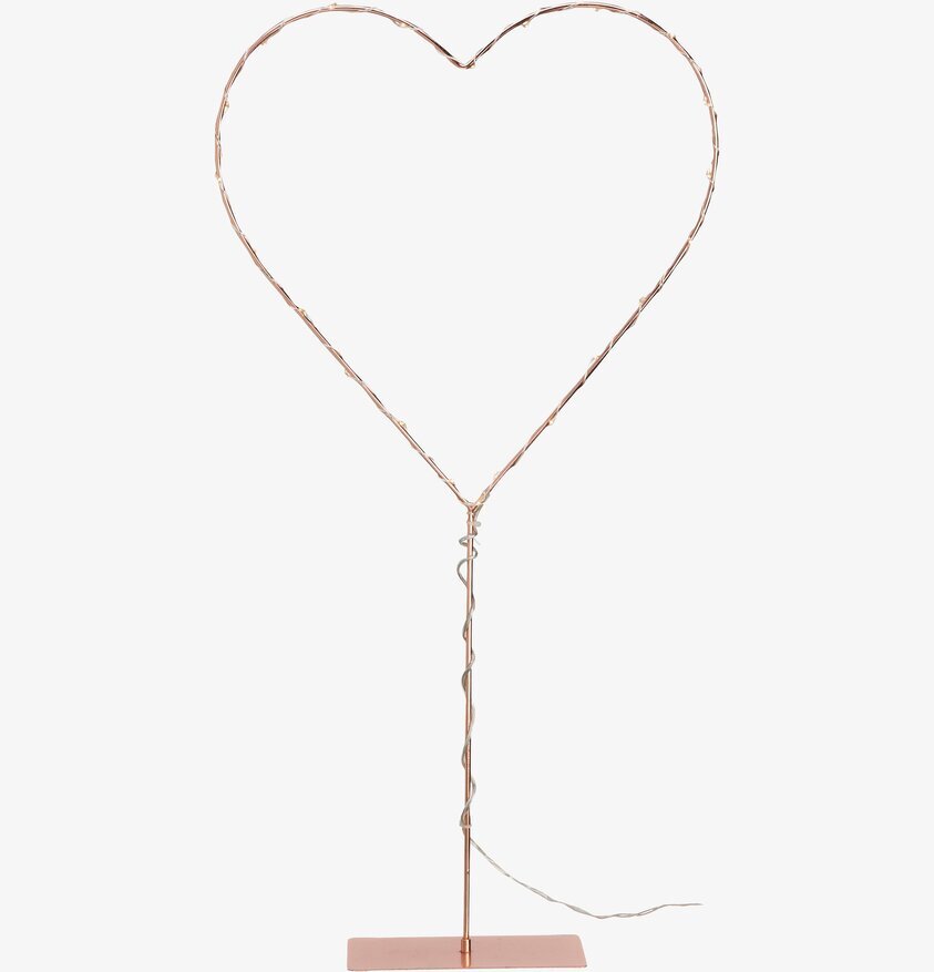 Hjärta Koppar LED från Markslöjd, dekorativ ljusinstallation