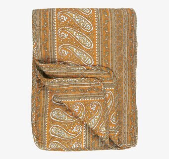 Täcke Gul Paisley Flower från IB Laursen med paisleymönster