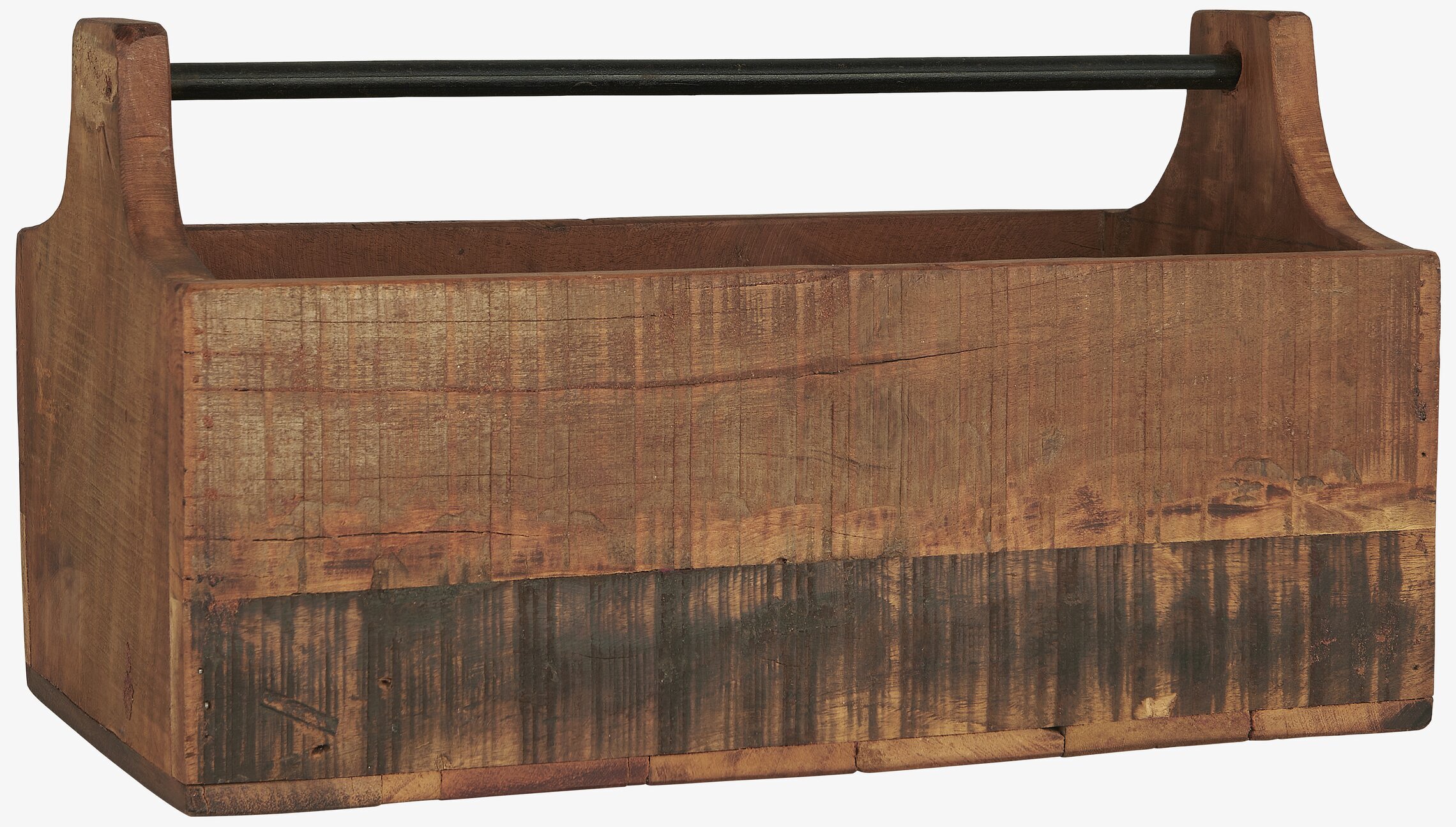Trälåda Med Järnhandtag från IB Laursen i rustikt trä