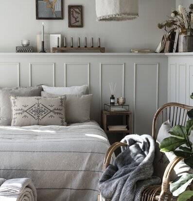 Stearinljus Kort Lin Rustik IB Laursen Ljus Värmeljus