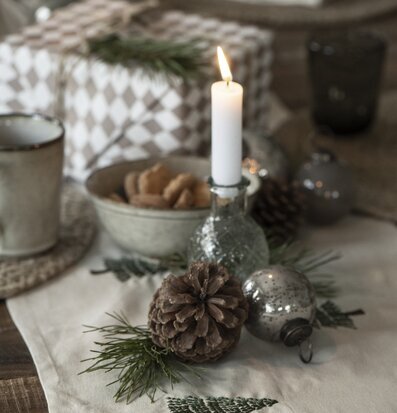 Apotekarglas Stor från IB Laursen med juldekorationer