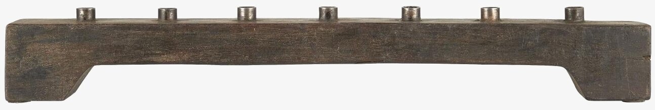 Ljusstake 7 Ljus Unika från IB Laursen i robust trädesign