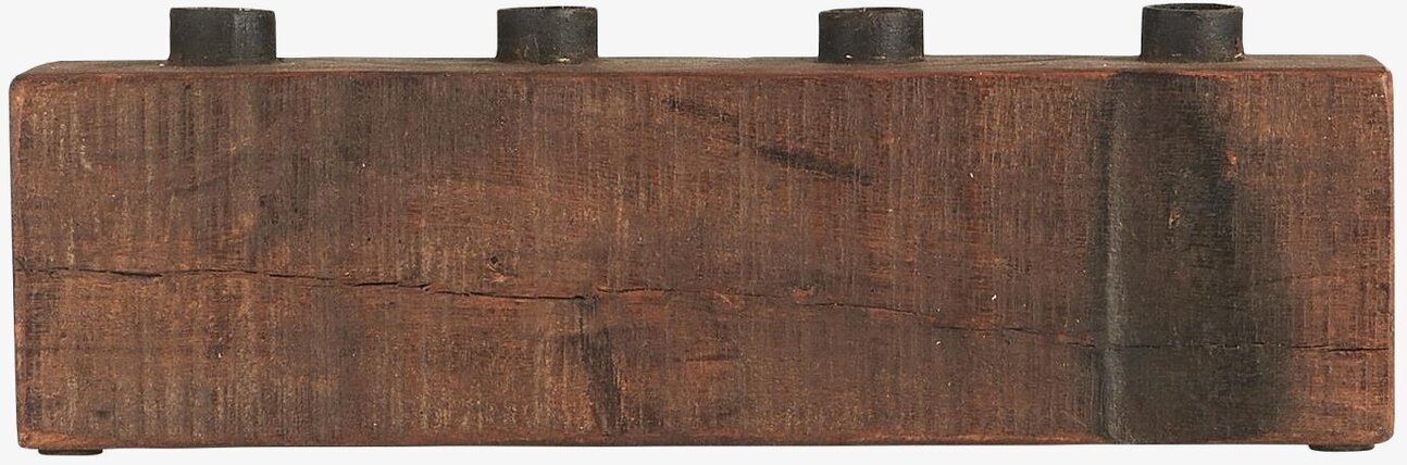 Ljusstake 4 Ljus Unika från IB Laursen i robust trädesign