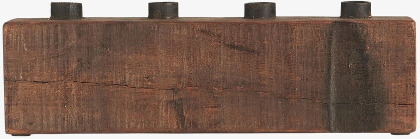 Ljusstake 4 Ljus Unika från IB Laursen i robust trädesign