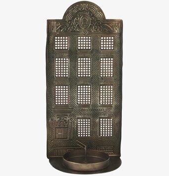 Ljushållare Husfasad Mässing från IB Laursen i detalj