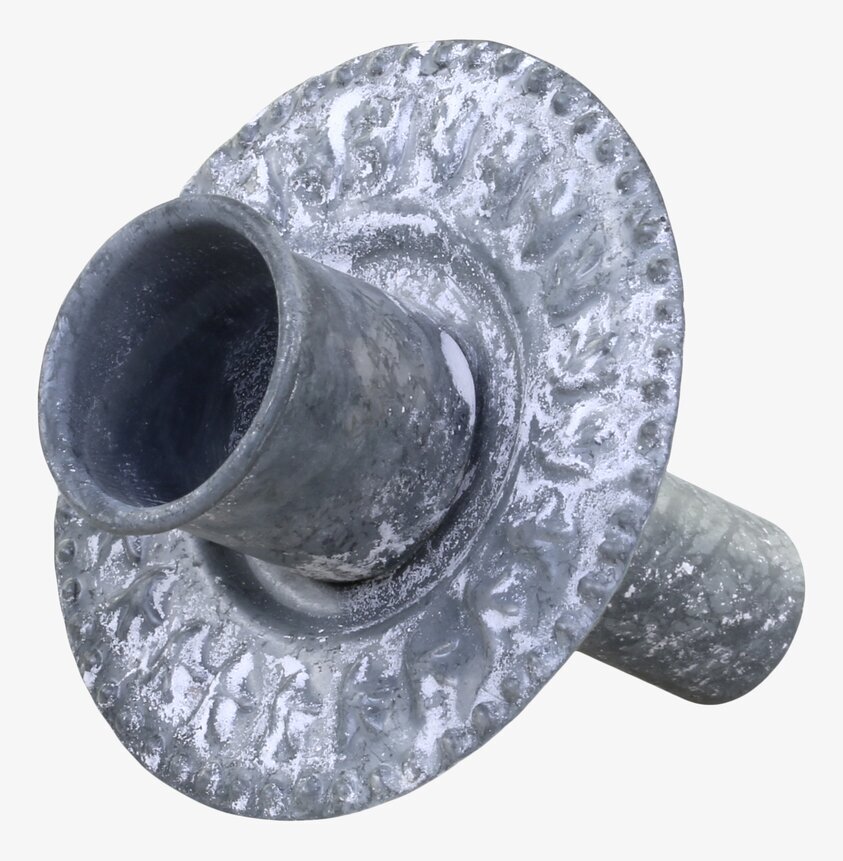 Ljushållare Flaska Dekor Zink från IB Laursen i rustik stil