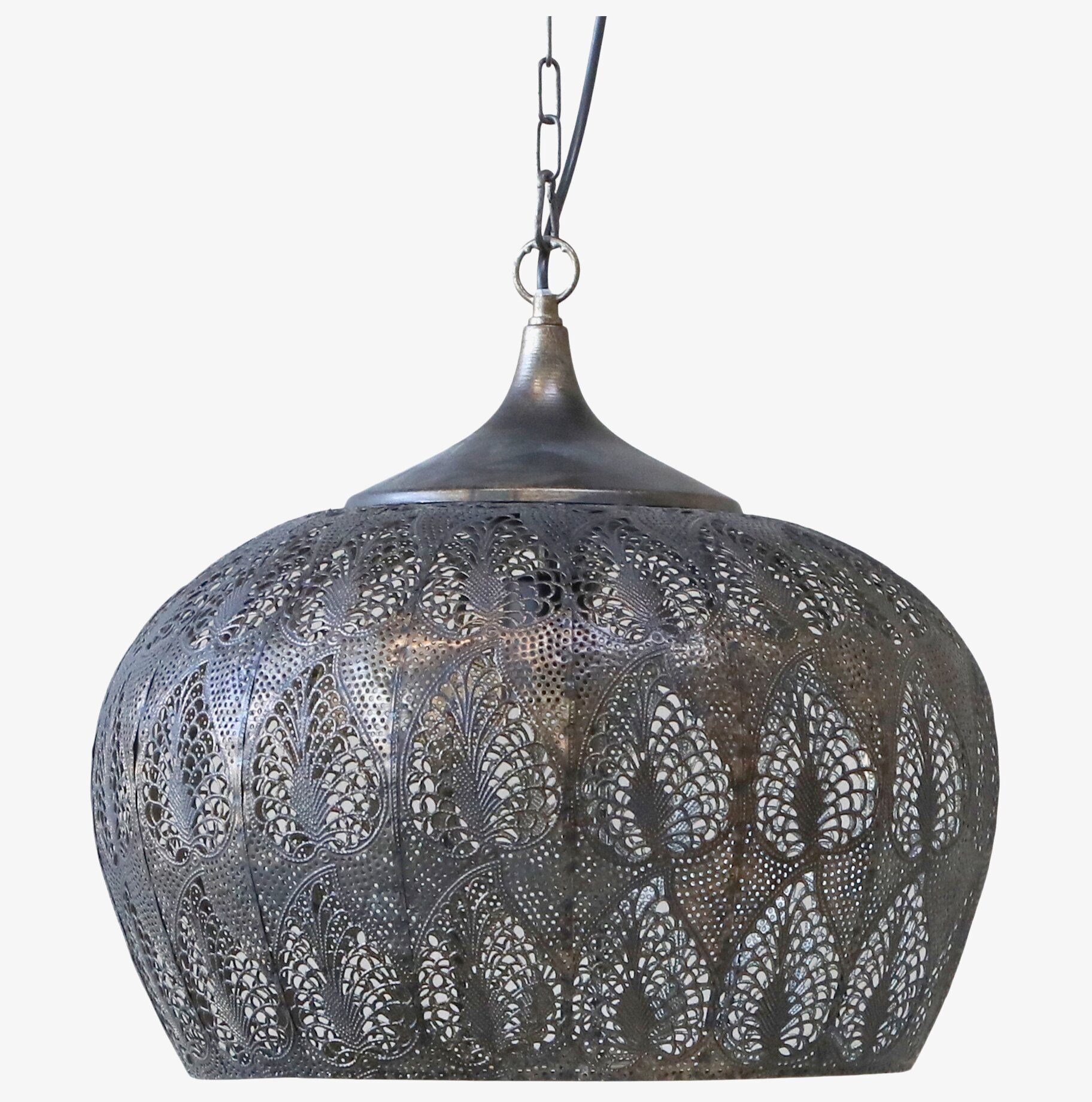 Taklampa Metall Deco Rund Antique Bronze från Chic Antique
