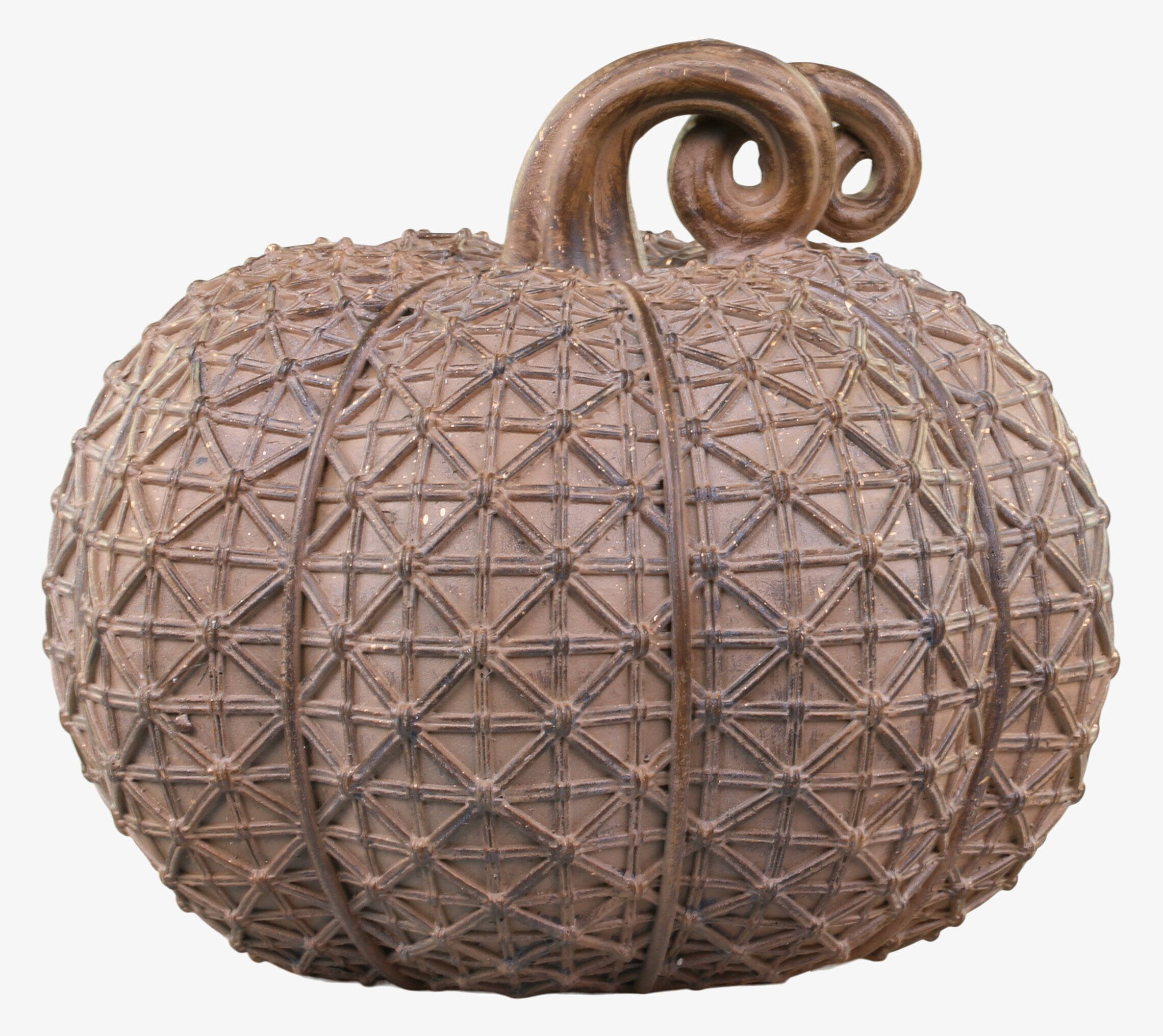 Pumpa Medium Antique Latte från Chic Antique med flätmönster