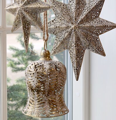 Klocka Dekor Antik Mässing från Chic Antique med stjärnor