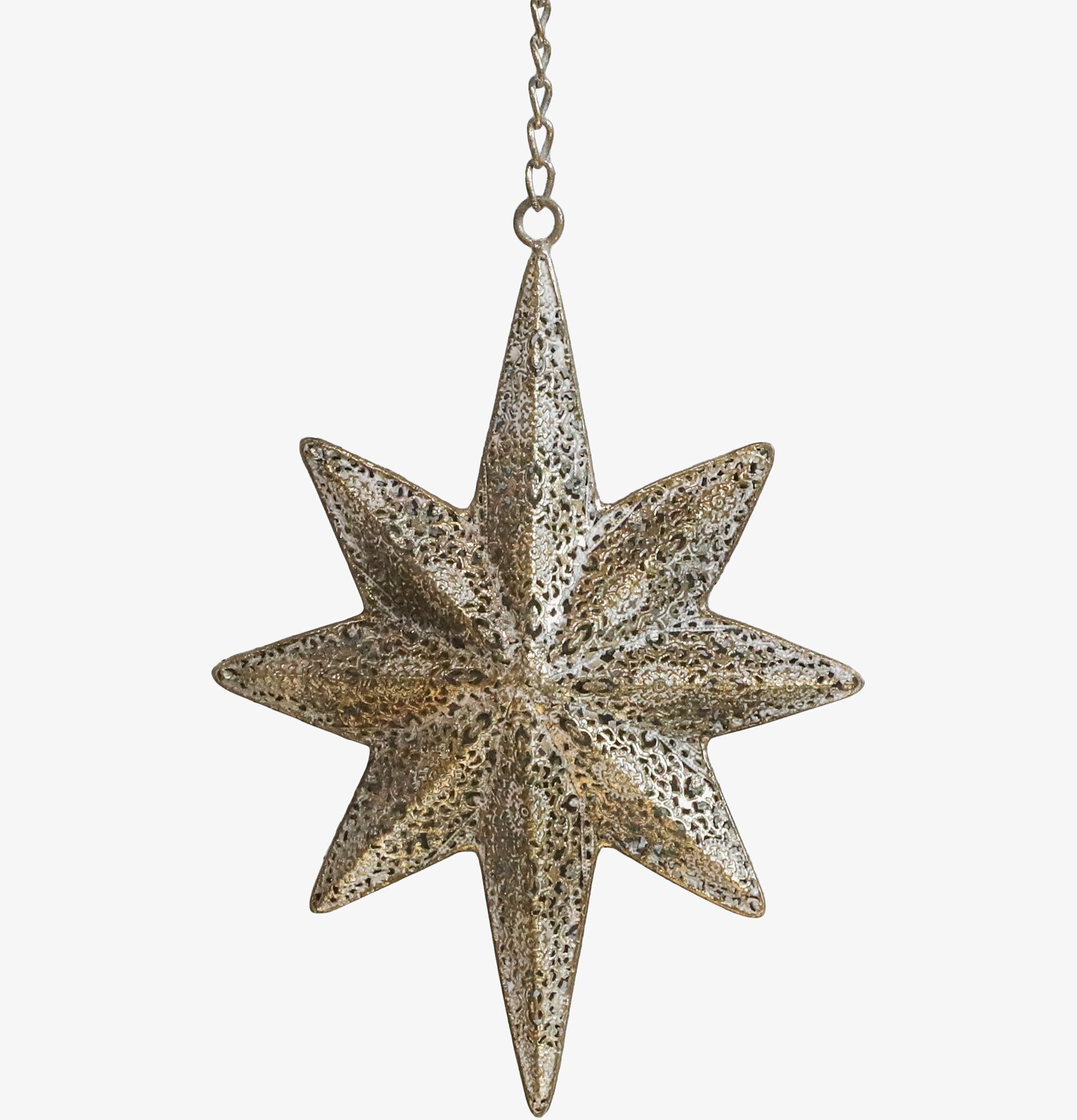 Stjärna Dekor Antik Mässing Medium från Chic Antique