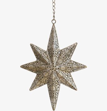 Stjärna Dekor Antik Mässing Liten från Chic Antique