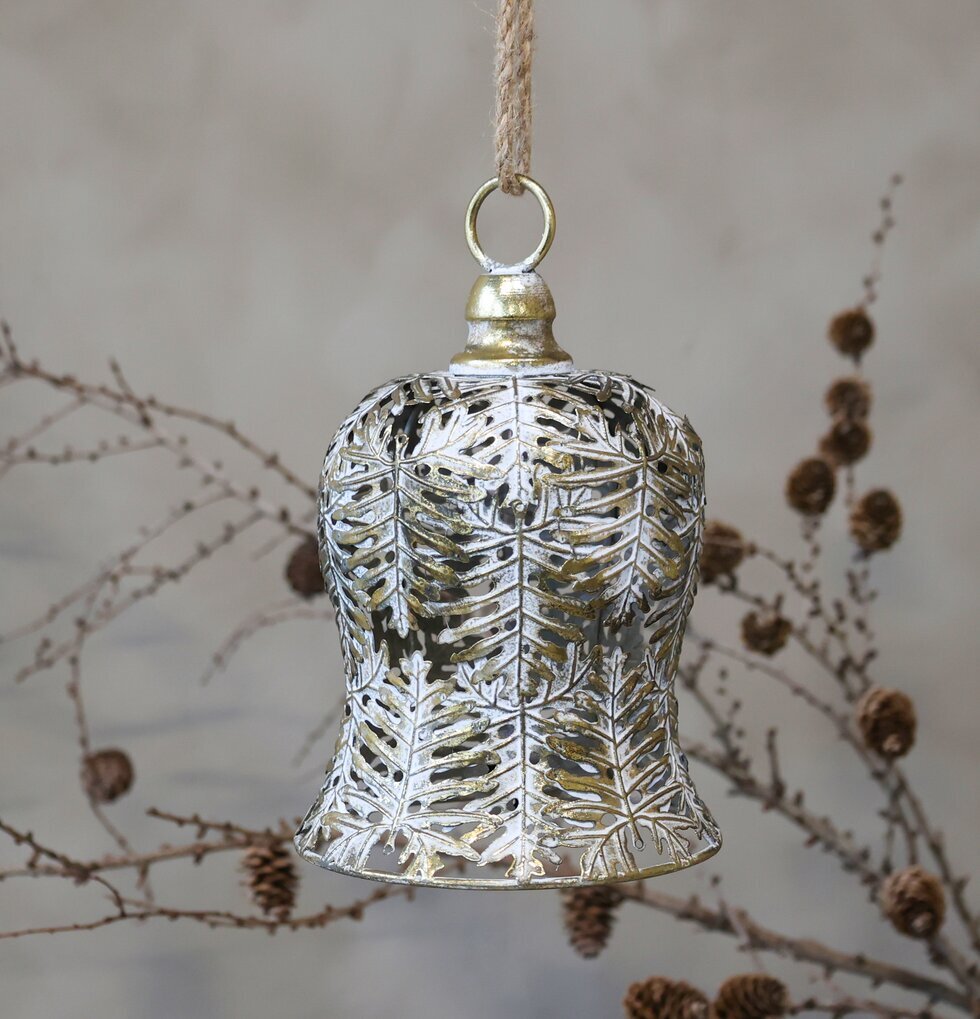 Klocka Dekor Antik Mässing från Chic Antique med lövmönster