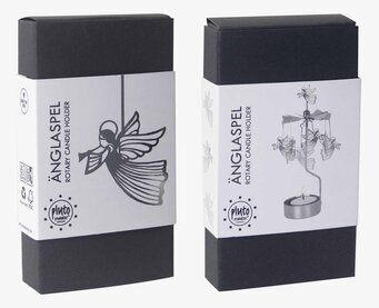 Bild av stilrent roterande ljusspel med änglar