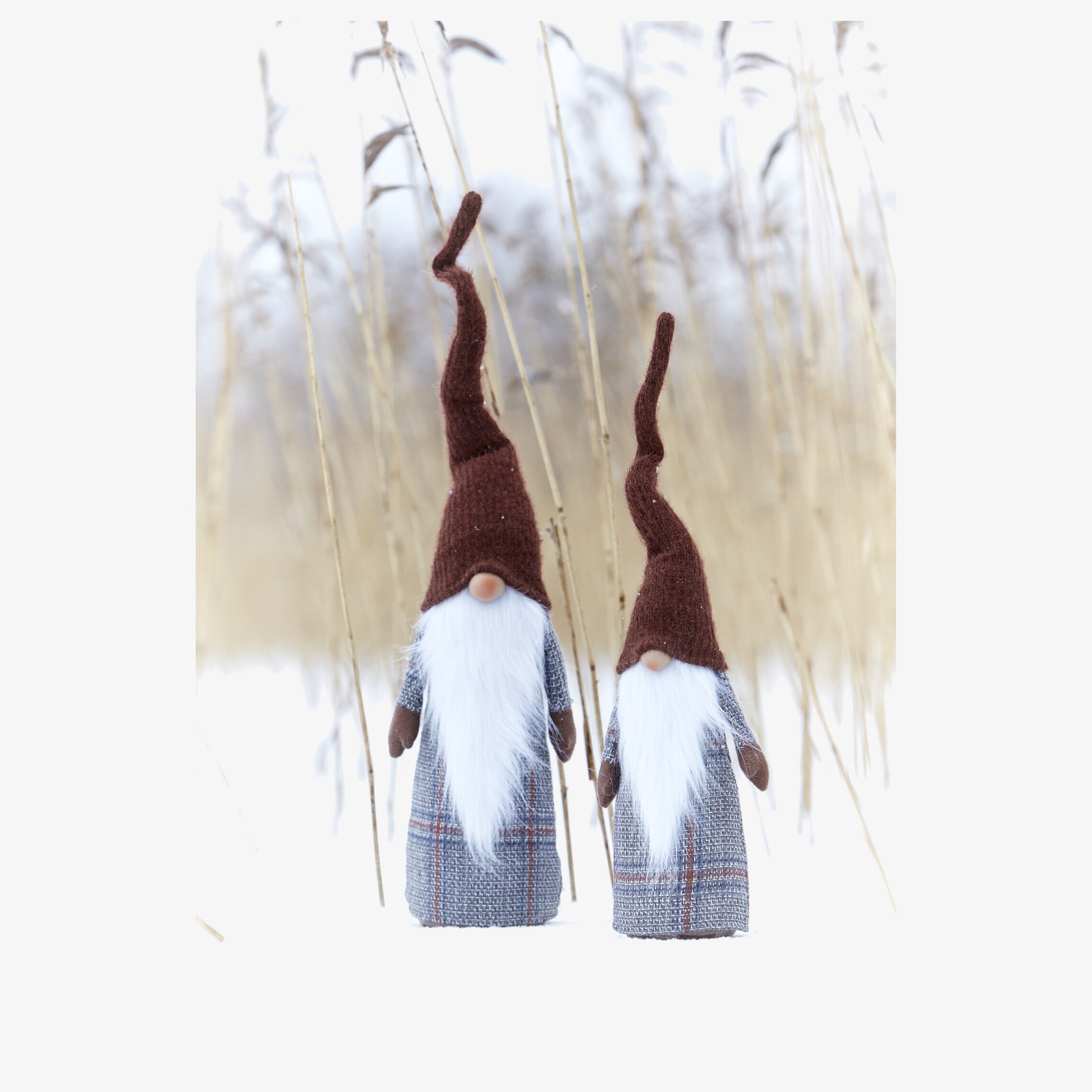 Valter Tomte Stående Mellan från Wikholm Form utomhus i snö