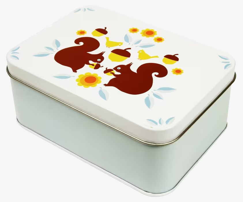 Mellanbox - Vit ekorrepar från Blafre med lekfull design