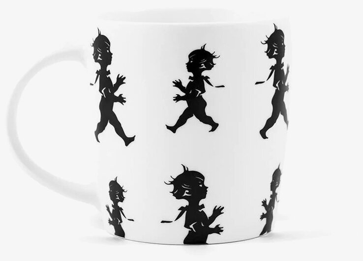 Mugg Solstickan Vit från Solstickan med springande pojke