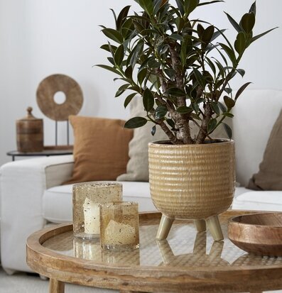 Bild av harmonisk inredning med naturliga element