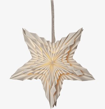 Pappersstjärna White Large från Star Trading i vitt papper