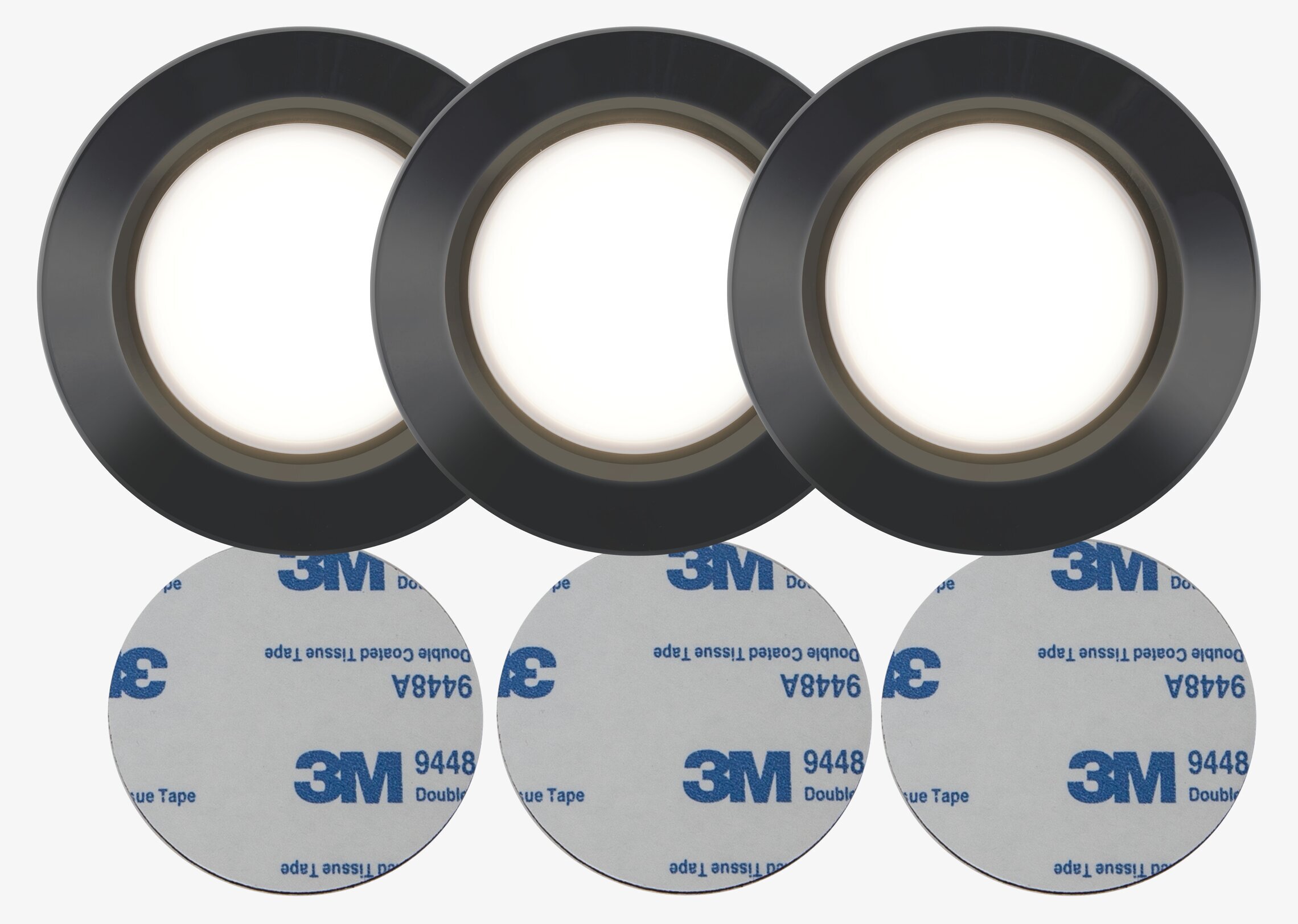 Puck LED Functional Svart 3-Pack från Star Trading, minimal