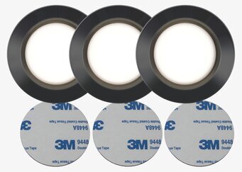 Puck LED Functional Svart 3-Pack från Star Trading, minimal