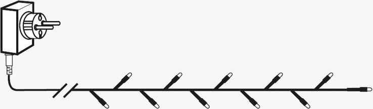 Ljusslinga Flashy 100 LED, 7 Meter från Star Trading